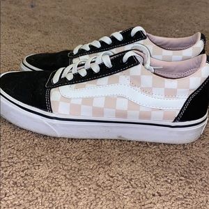 pink checkered vans. SOLD
